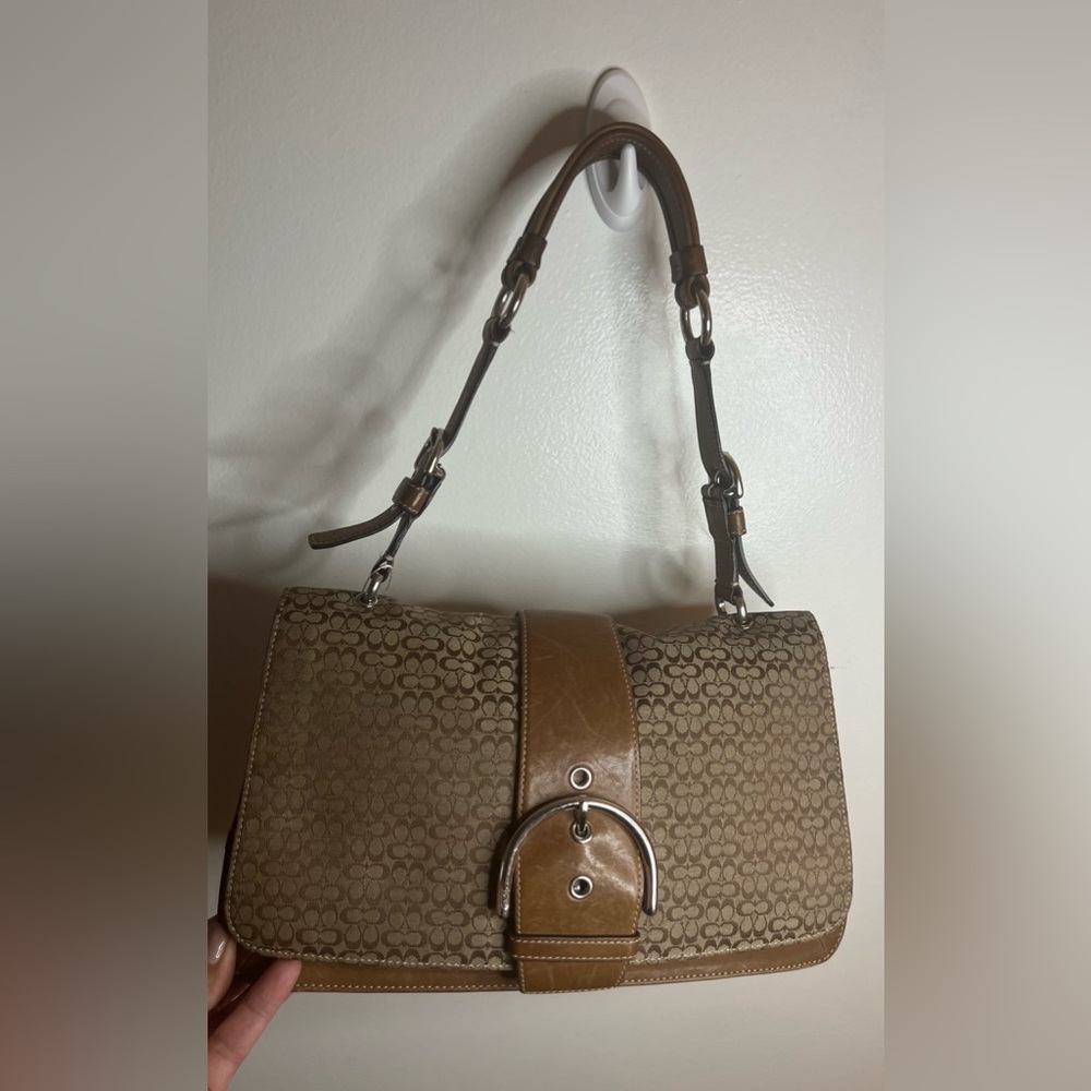 Vintage Coach Soho Flap Shoulder Bag,